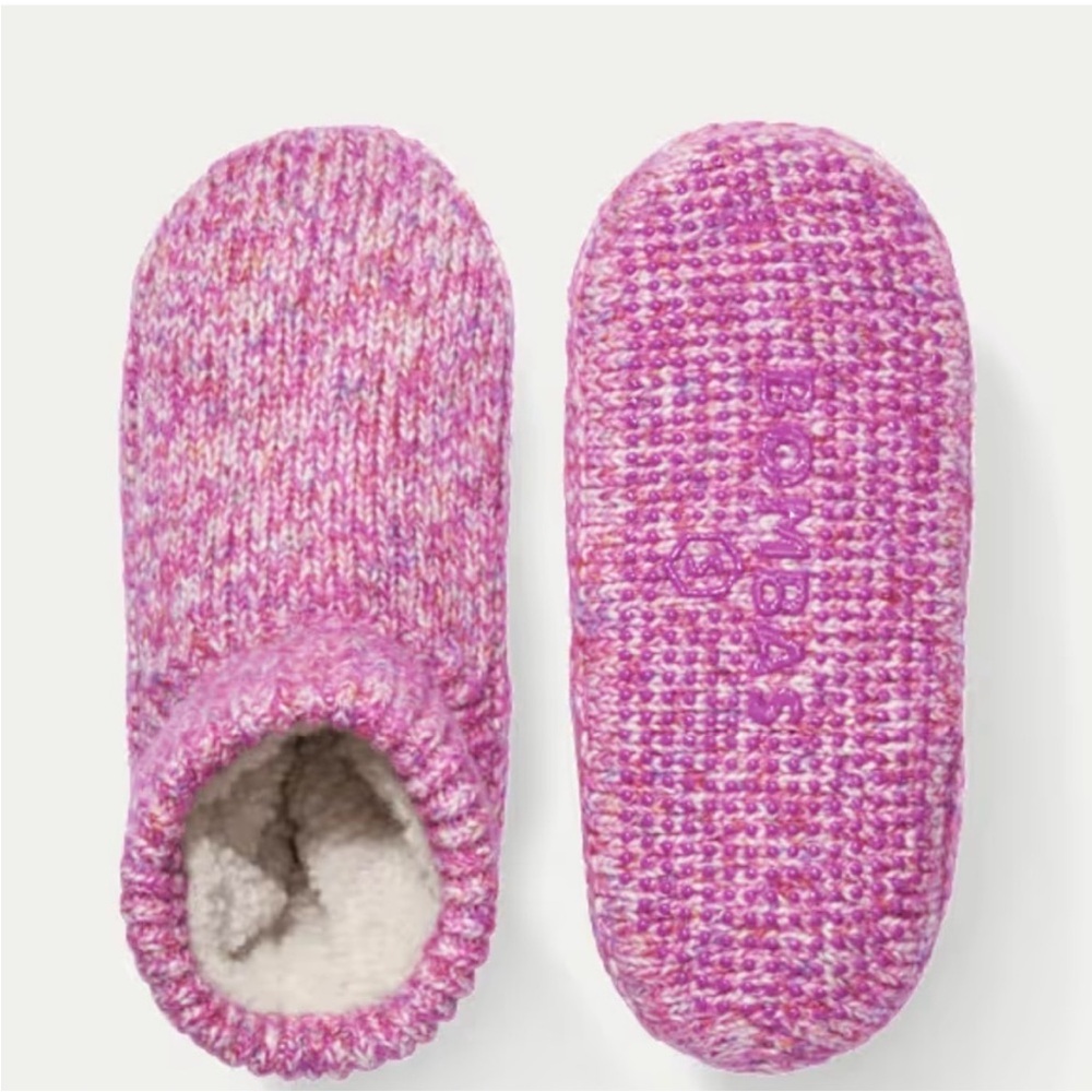 Bombas Pink Knit Slippers